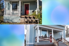 Stairs, porch and pillars replacement on this 1900 old home