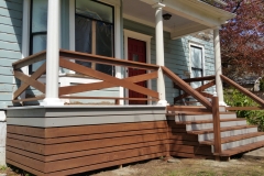 Modern railing and colums insrallation 2
