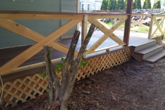 Cedar deck and railing