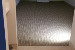 Tiles and carpet change