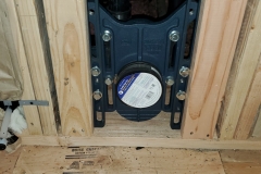 Afwall toilet installation
