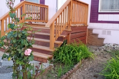 Steps and deck entrance