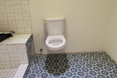 Afwall toilet installation